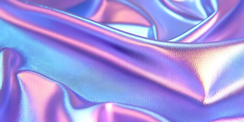 Holographic Purple Fabric 3D Render