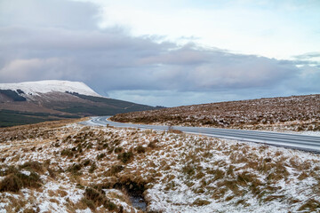 The R251 frozen in winter - County Donegal, Ireland