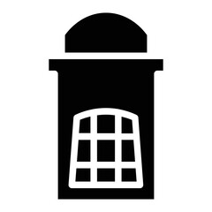 Booth City Phone Glyph Icon