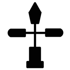 Light Street Building Glyph Icon