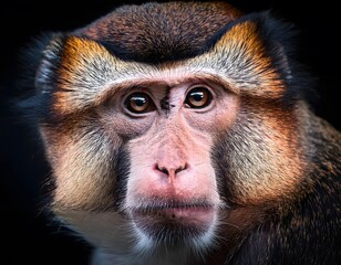 Obraz premium Extreme Close-Up Monkey Face
