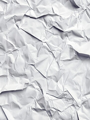 Fototapeta premium White crumpled paper texture