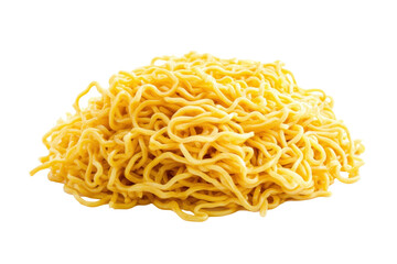 Egg Noodles Isolated on PNG Transparent Background