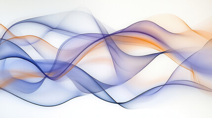Obraz premium A serene display of pastel blues, lavender hues, and warm peach accents