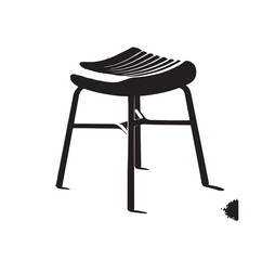 Stool Seat silhouette vector illustration
