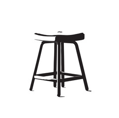 Stool Seat silhouette vector illustration