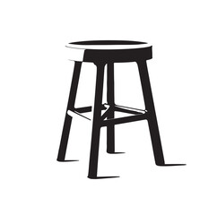 Stool Seat silhouette vector illustration