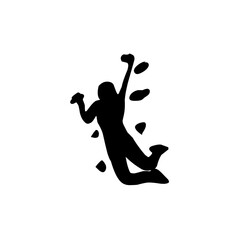 climbing wall silhouette