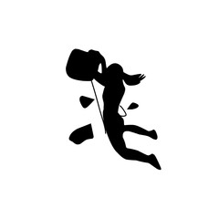 climbing wall silhouette