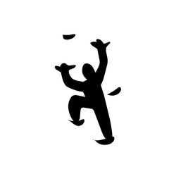 climbing wall silhouette