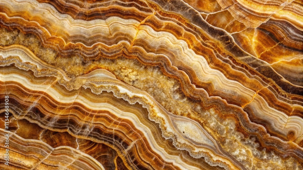 Aufkleber A close-up view of swirling layers of agate revealing the intricate patterns and textures of this beautiful gemstone