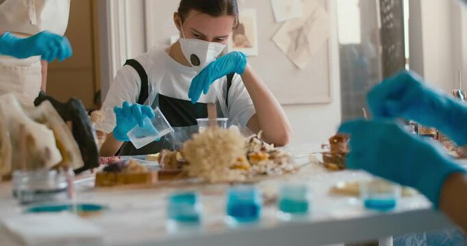 Handmade epoxy arts workshop, DIY masterclass for women, art crafts