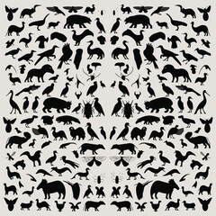 all animal vector illustration art