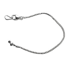 Fototapeta premium Silver Curb Chain Necklace Jewelry Accessory