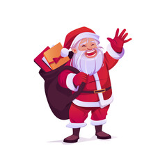 santa claus with gifts