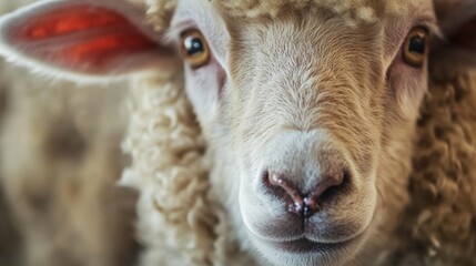 Natural sheep wool farm photography