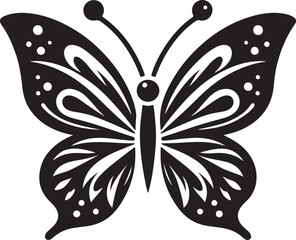 A beautiful butterfly icon silhouette vector