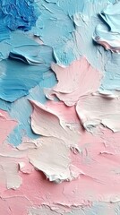 Fototapeta premium Abstract Pastel Painting with Textured Brushstrokes