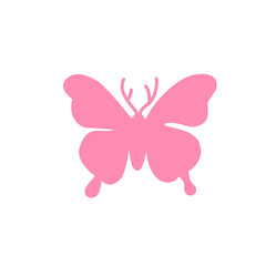 Cute colorful butterfly icon