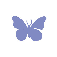 Cute colorful butterfly icon