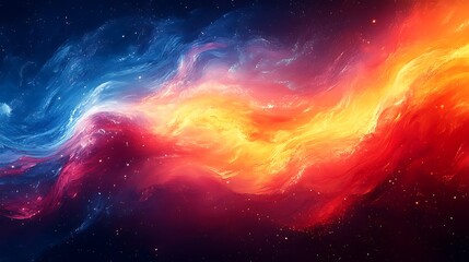 Obraz premium Radiant gradient tones flowing in abstract wave designs with textures wallpaper