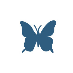 Cute colorful butterfly icon