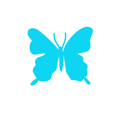 Cute colorful butterfly icon