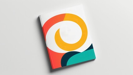 A vibrant and modern photograph featuring an abstract composition of overlapping circles in bright, contrasting colors. The image showcases a minimalist design