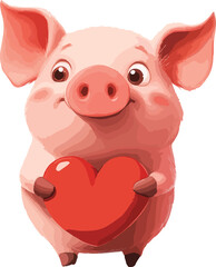 Fototapeta premium Pig Vector Illustration