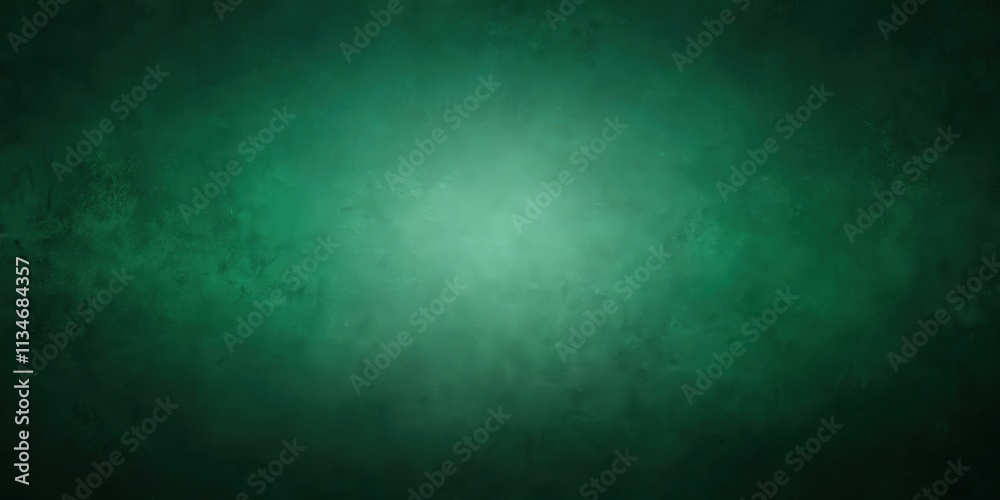 Fototapete abstract green background with subtle texture and gradient light in the center