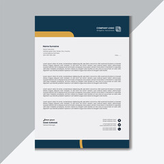 Official Minimal Creative Abstract Style Business Corporate Letterhead Design Template