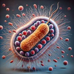 3d rendered illustration of a bacteria