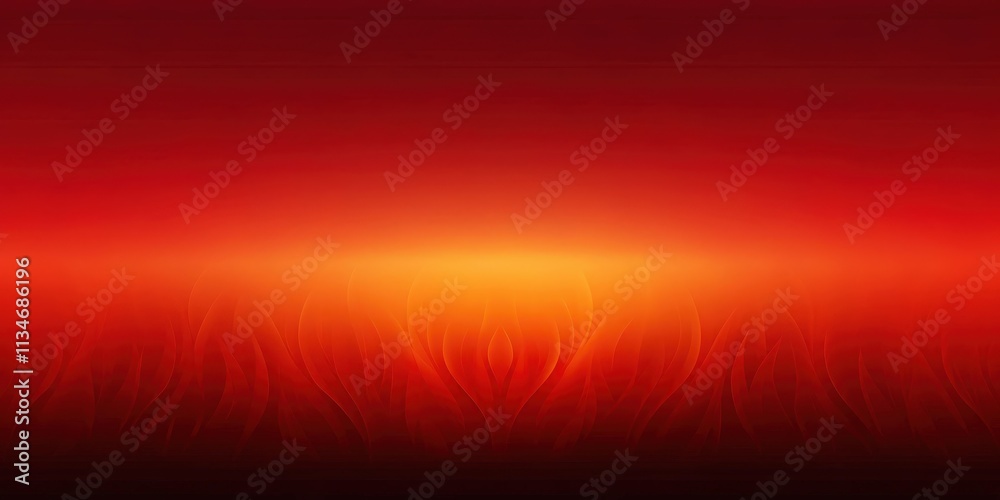Poster Abstract Gradient Background With Flame Pattern In Vibrant Red And Orange Hues
