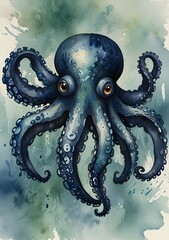 octopus in the water