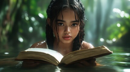 Writer blending journaling with yoga in serene locations Find inner peace and creativity through meditative hobby fusion amidst lush nature Experience the art of writing and mindful movement Capture