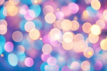 Fototapeta premium Abstract Pastel Bokeh Lights Background Image