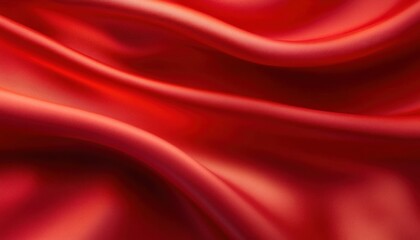Obraz premium Red Silk Fabric Flowing Texture Background Elegant Soft Light Abstract Design