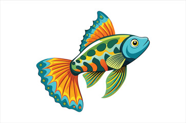 guppy vector,  icon vector illustration, guppy silhouette of a guppy isolated on a white background, eps, png, svg,  vector,