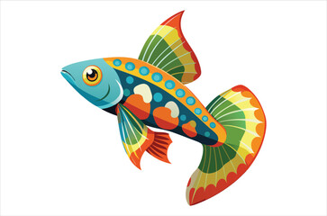 guppy vector,  icon vector illustration, guppy silhouette of a guppy isolated on a white background, eps, png, svg,  vector,