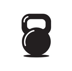 kettlebell silhouette vector illustration