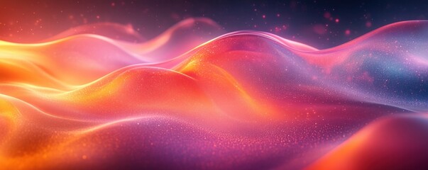 Obraz premium Iridescent holographic abstract design with rainbow foil texture and gradient colors
