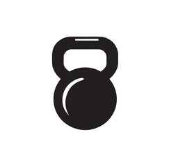 kettlebell silhouette vector illustration