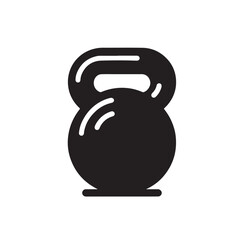 kettlebell silhouette vector illustration