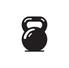 kettlebell silhouette vector illustration