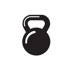 kettlebell silhouette vector illustration