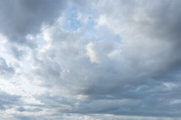 Dramatic Cloudy Sky Gray and White Cloudscape Atmospheric Background