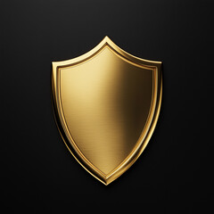 Golden security shield