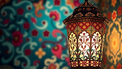 Ornate Ramadan Lantern, Festive Decor
