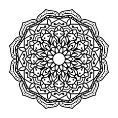 A Black Mandala Design of Infinite Balance
