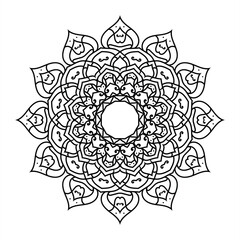A Black Mandala Design of Infinite Balance
